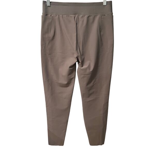 ATHLETA | Stellar Tight Legging Zip Ankle Skinny Pants Taupe Size 10 - Picture 2 of 9